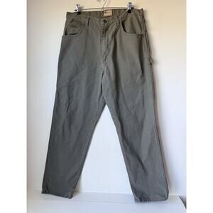 C E Schmidt Workwear Carpenter Pants 36 X 32 Men's Heavy Duty Brown Canvas